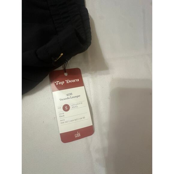 🖤 Cabi Veranda Lounger Black Pull-On Pants | Size S - Picture 5 of 9